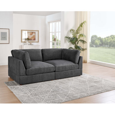 Aberuthven Corduroy Loveseat by Ebern Designs
