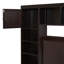 Lit double en bois avec armoire tout-en-un, tablette et prises, lit gigogne simple-1593324873