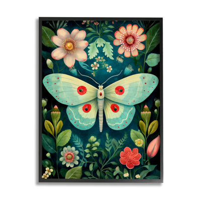«Green & Pink Moth», reproduction de photo sur toile