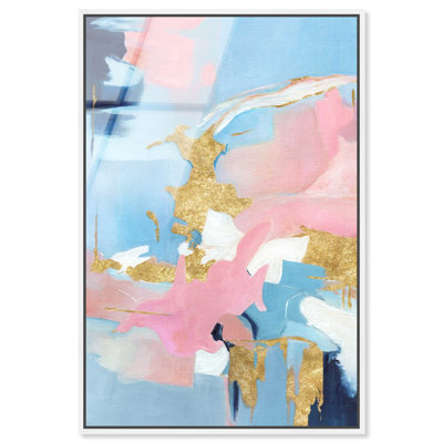 «Whisper of Dawn I - Ira Colmeva», reproduction murale encadrée par sauge par Art Remedy, cadre blanc, 30 x 45