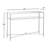 Allenhurst 45'' Glass Top Console Table