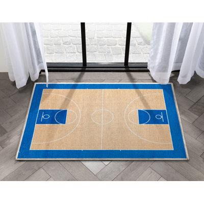 Tapis bleu clair Kehr Basketball Sports