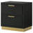 Sophia Black 2-Drawer Nightstand-1630028020