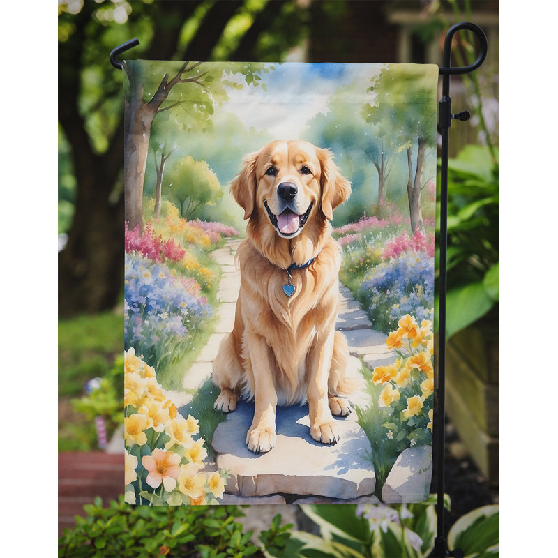Drapeau de jardin en polyester H 15,5 po x l 11,25 po Casetta