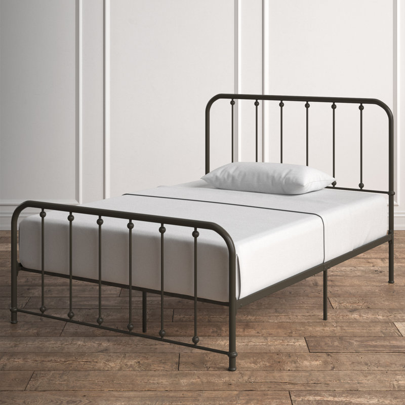 Lueras Metal Spindle Bed, Full, Dark Bronze