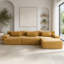 Canapé 3 + 1 places en chenille-733942054