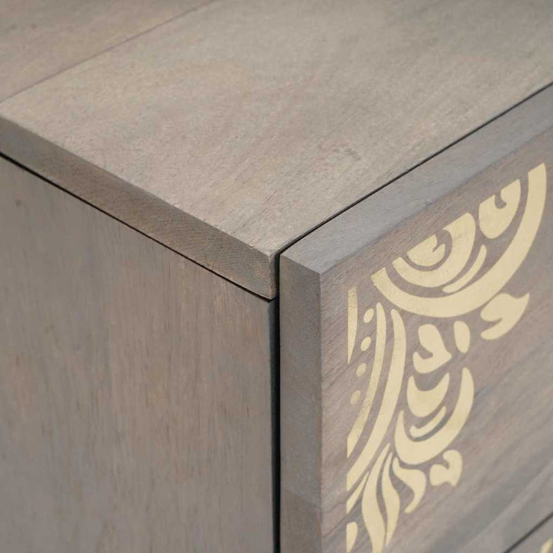40cm W Solid Wood Bedside Table