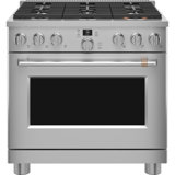 Café 36" Smart Dual-Fuel Commercial-Style Range With 6 Burners (Natural Gas)