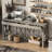 Stylish 60 - Inch Console With Veneer, Four Roomy Drawers, And Solid Legs For Multiple Scene Usage In Homes Elegant Table Legs, Open Base Bedroom Dining Room Decor-1222689689