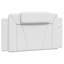 Structure de lit vidaXL avec DEL sans matelas vidaXL Blanc 100 x 190 cm