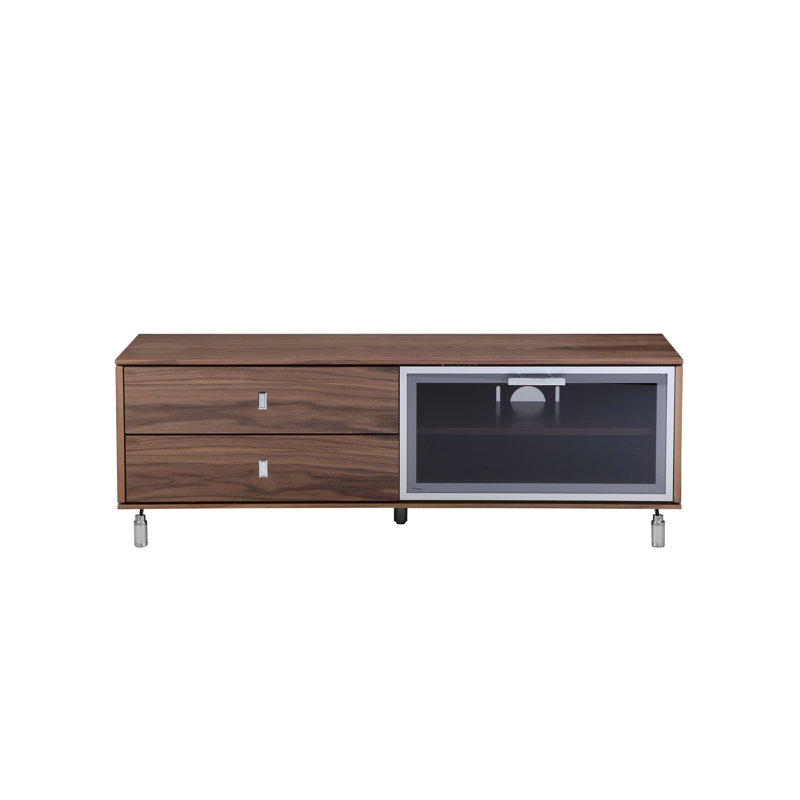 Meuble télé pour téléviseur de 65 po ou moins Pangea Home Fred, Noyer