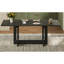 Table de salle à manger extensible à tréteaux - 58 po à 82 po avec deux feuilles de 12 po, gris-1818797412
