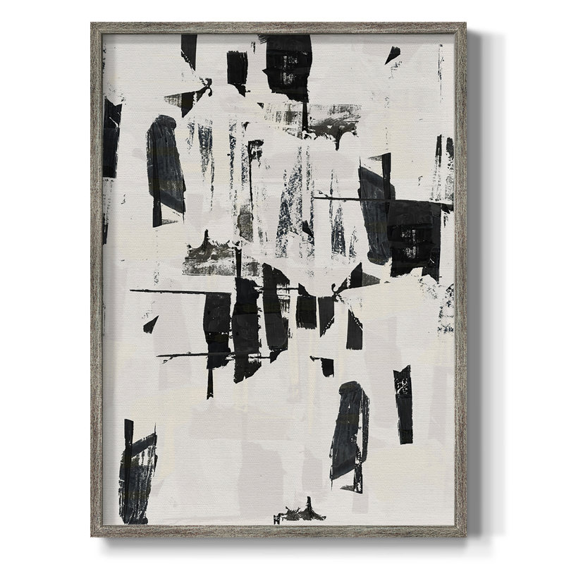 «Tiles & Texture Abstract Angles VI», reproduction encadrée - bois massif, H 11 po x l 9 po