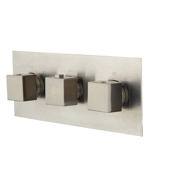 Dax Square Handles And Plate Kit - Chrome Finish For Model Dax-1058