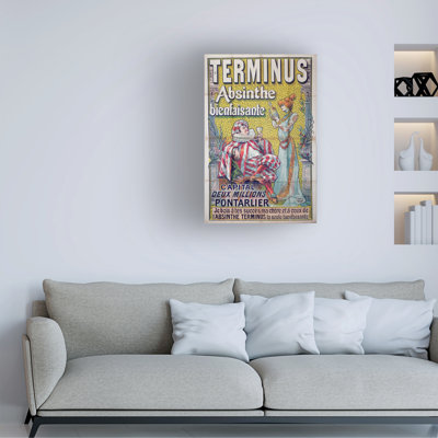 Francisco Tamagno Terminus Absinthe Poster, Sarah Bernhardt, 1892 Canvas Art