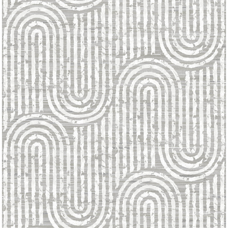 Papier peint Trippet Zen Waves, gris
