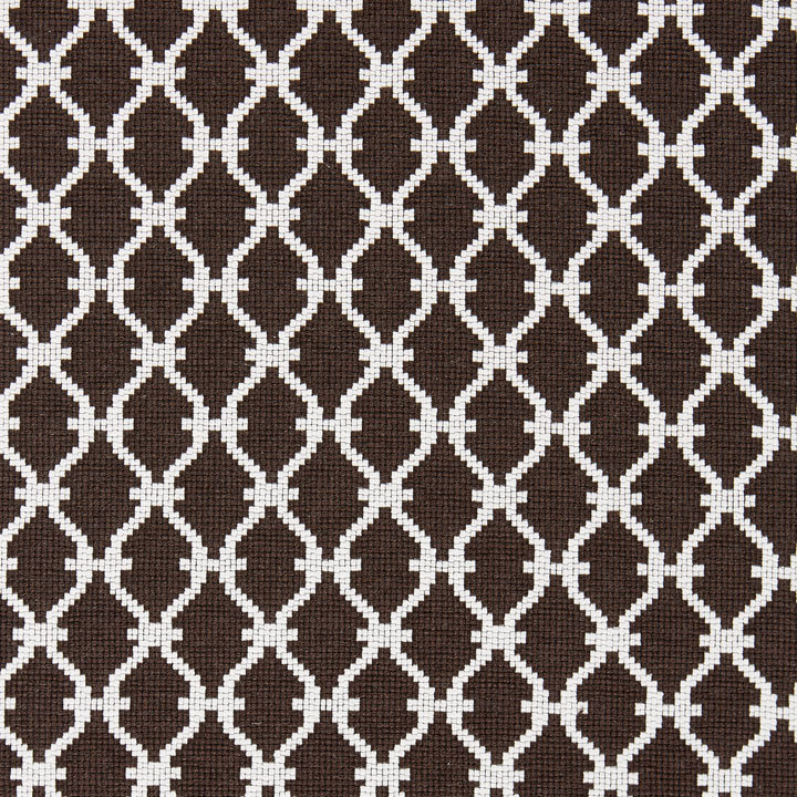 Tissu à treillis Oriana, Espresso