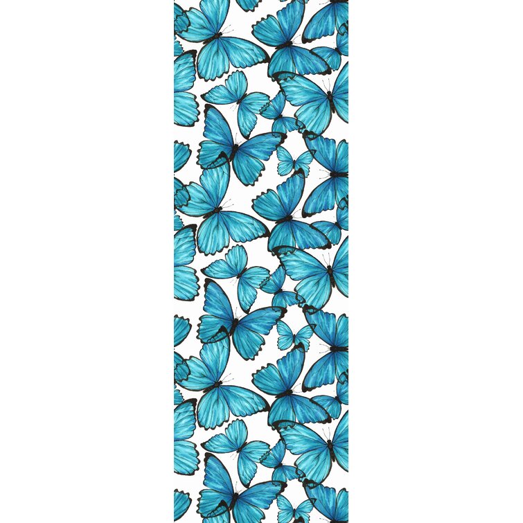 Butterfly Peel and Stick Wallpaper for Bathroom Colorful Stick on Remo   HaokHome