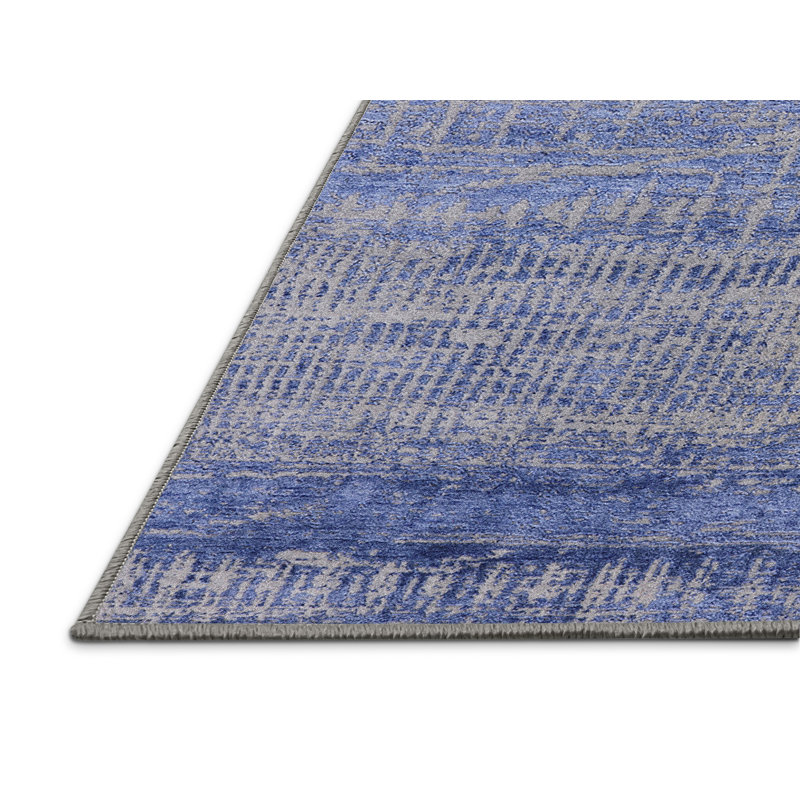 Tapis 100% moderne 2797 de style Mid-Century lavable à la machine, Tapis de couloir 2 pi x 5 pi