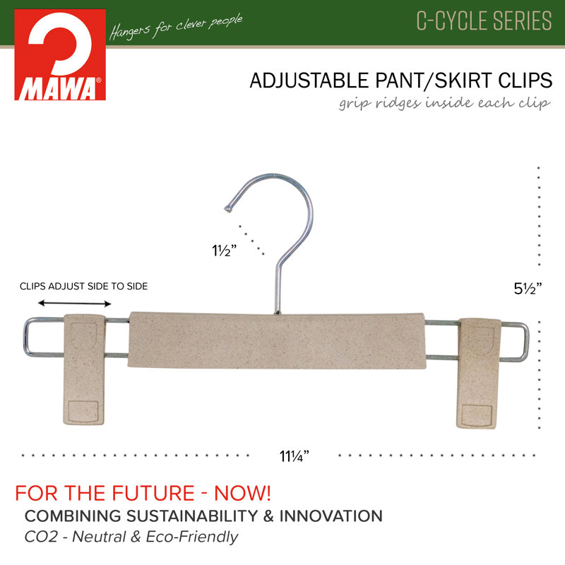 Cintre en plastique pour accessoires, Brun clair