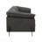 Black Top Grain Leather Sofa