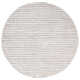 Cleodora Striped Handmade Area Rug in Ivory/Gray