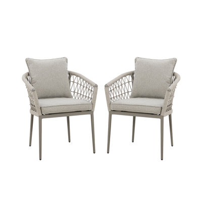 Anisul Patio Dining Side Chair with Cushion