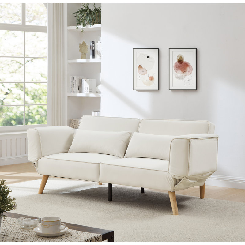 Canapé-lit 72,8 po, Beige
