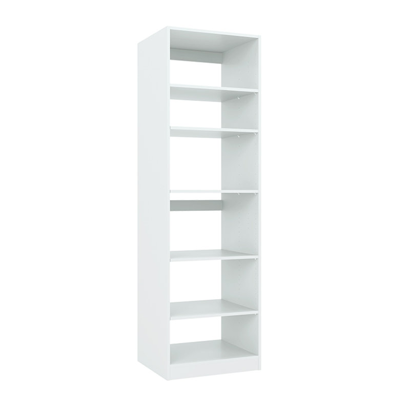 60" Closet System, White