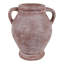 Vase rustique rond en terre cuite avec poignées pour décoration de table de salon - Grand vase moderne pour la maison, la chambre à coucher ou le bureau-703533018