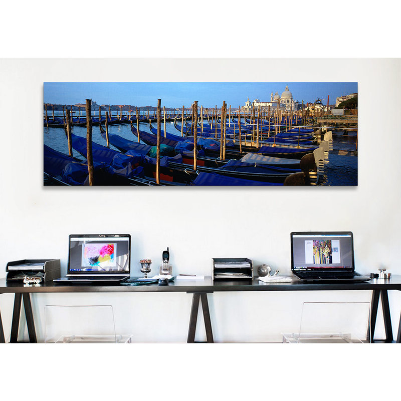 « santa maria della salute, venice, italie », reproduction de photo sur toile, H 12 po x l 36 po x P 1,5 po