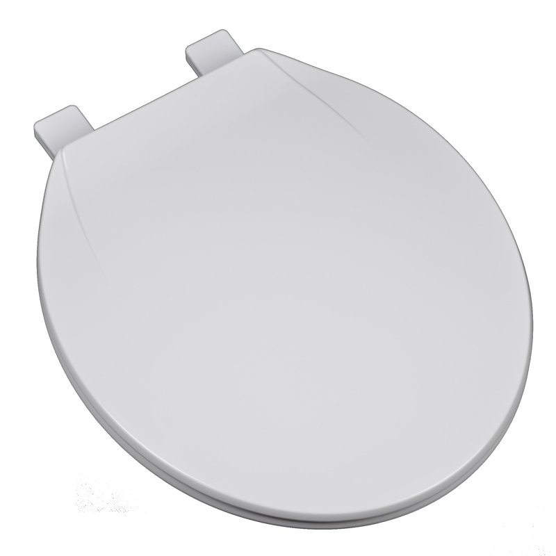 Round Toilet Seat and Lid, White