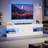 Kruszewski 60 inch  Glossy TV Stand Fits TV Up to 65 inch with Drawer and LED Light Stone Grain Media Console-1955815686