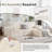 108" Modular Sofa Corduroy Modern L Shaped Sectional For Living Room-1473597405