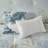 6 Piece Oversized Cotton Comforter Set With Throw Pillow Blue Queen