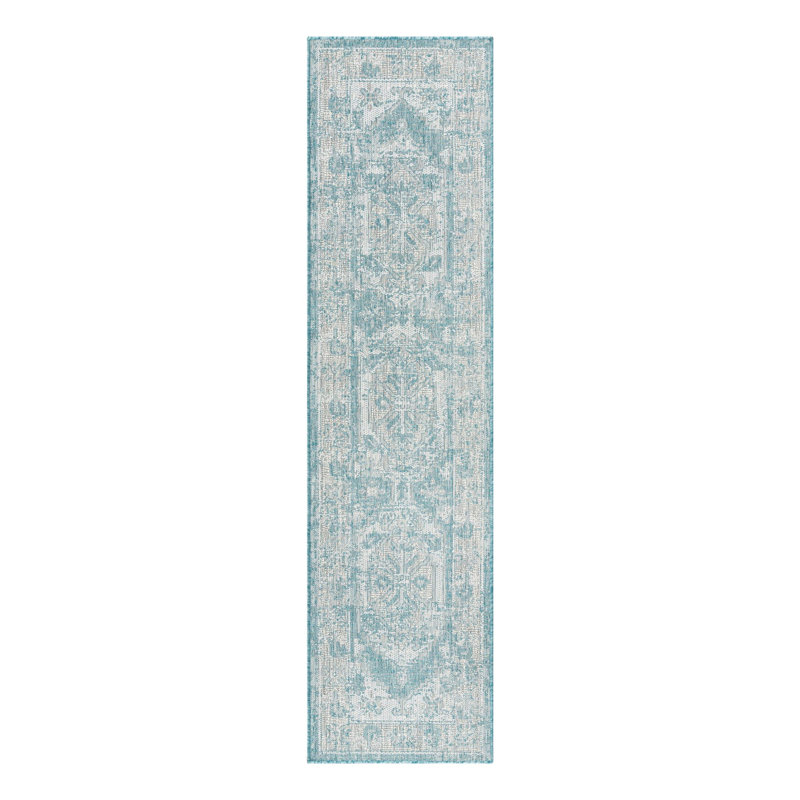 Oriental Indoor / Outdoor Rug, Runner 2' x 7'10"