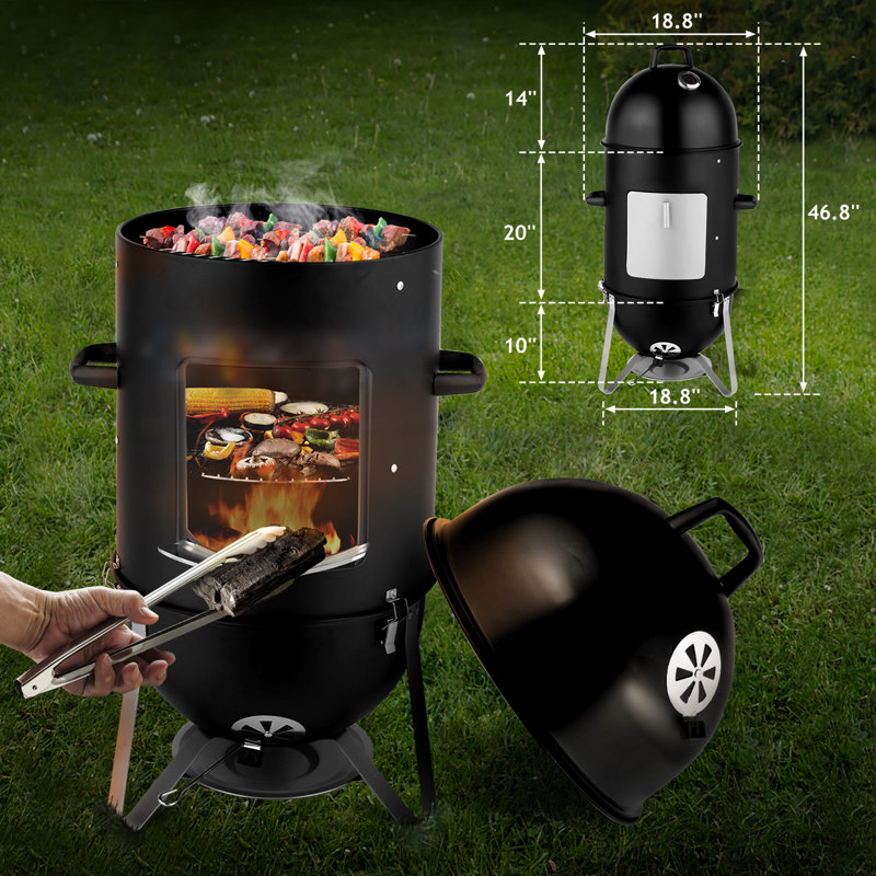 Cuiseur à trois couches pour barbecue