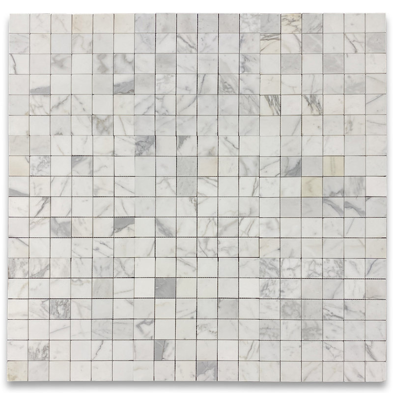 Carreau de mosaïque en marbre 12 po x 12 po