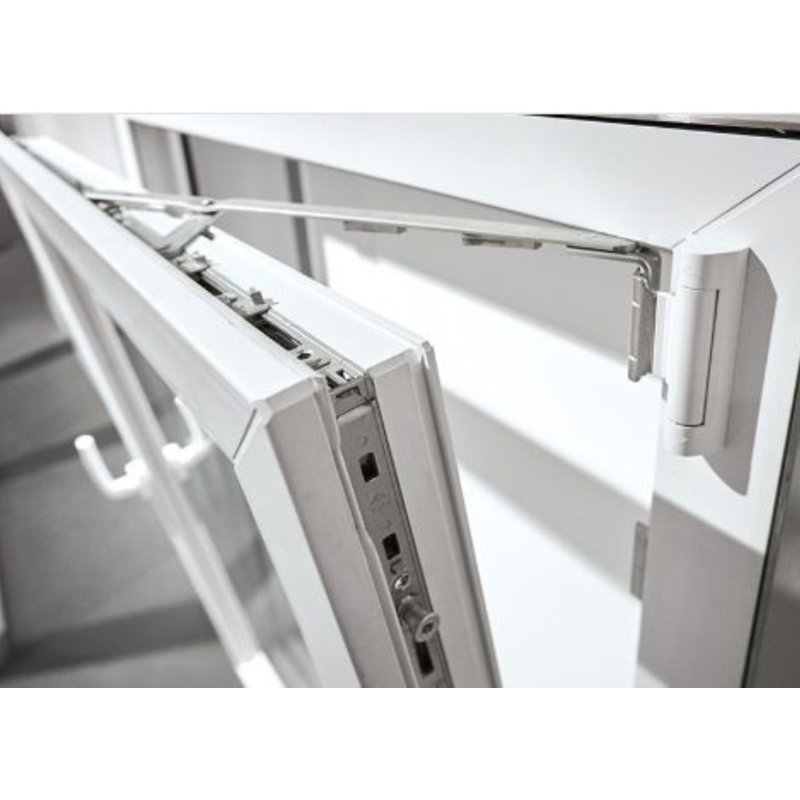Extérieur et panneau pivotant intérieur et extérieur noir Elite, L 48 po x H 60 po