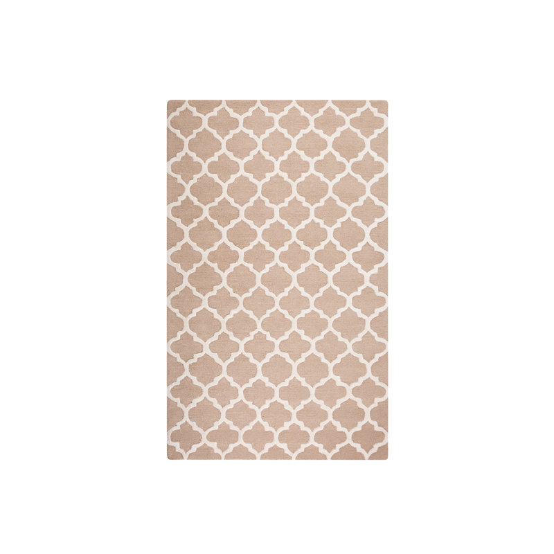 Erbaa Geometric Wool Hand Woven Area Rug, Rectangle 160 x 230cm