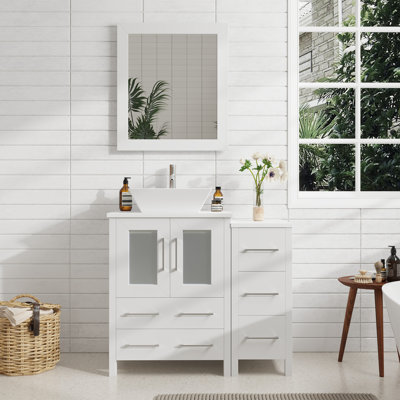 Ensemble de meuble-lavabo simple 36 "avec miroir 