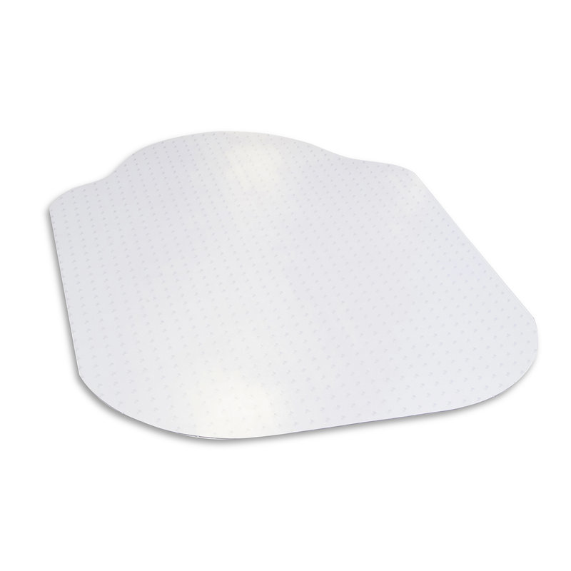 Tapis sous-chaise rectangulaire droit à velours moyen