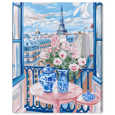 Art mural sur toile A Scene of Paris