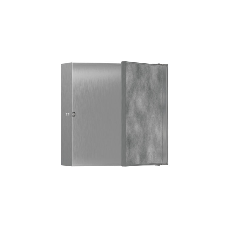 Xtrastoris 4" D Rock Wall Shower Niche with Tileable Door