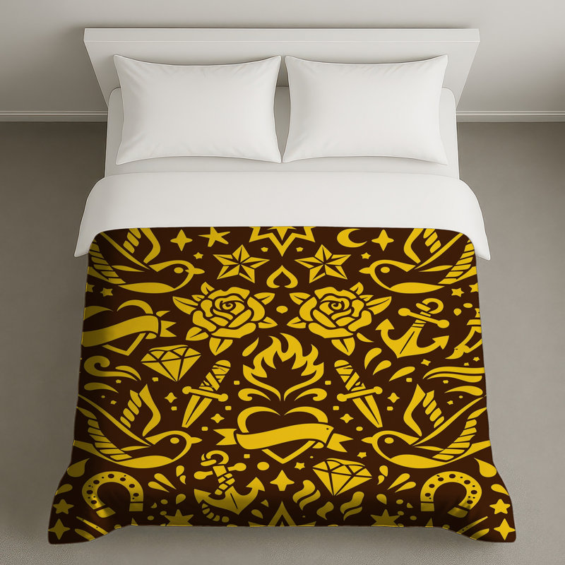 Housses de couette à motifs tatous, Queen