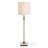 Metal Buffet Lamp with Crystal Base