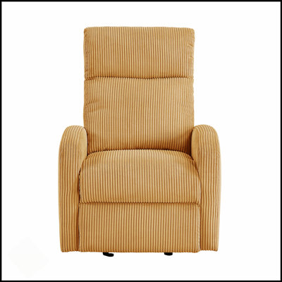 Contemporary Power Lift Chair Recliner With Plush Corduroy Upholstery And Comfort Side Pocket For Living Room
