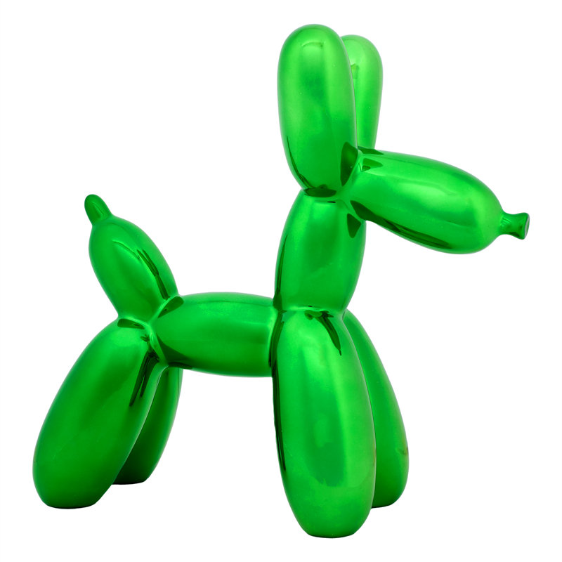 The Holiday Aisle® Ballon Dog Figuerine, Vert