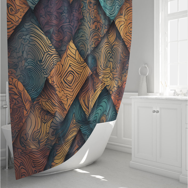 Rideau de douche Verdite, H 72 po x l 70 po
