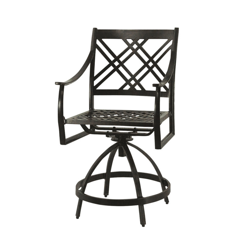 Edge Swivel Balcony Stool, Midnight Gold, 27"
